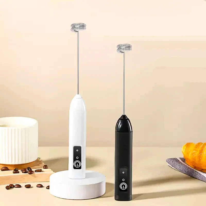Elektrischer Milchaufschäumer, tragbarer Eierschläger, Handmixer, Kaffee-Schaumrührer, wiederaufladbarer Küchen-Milchschäumer für den Haushalt – Detail 7