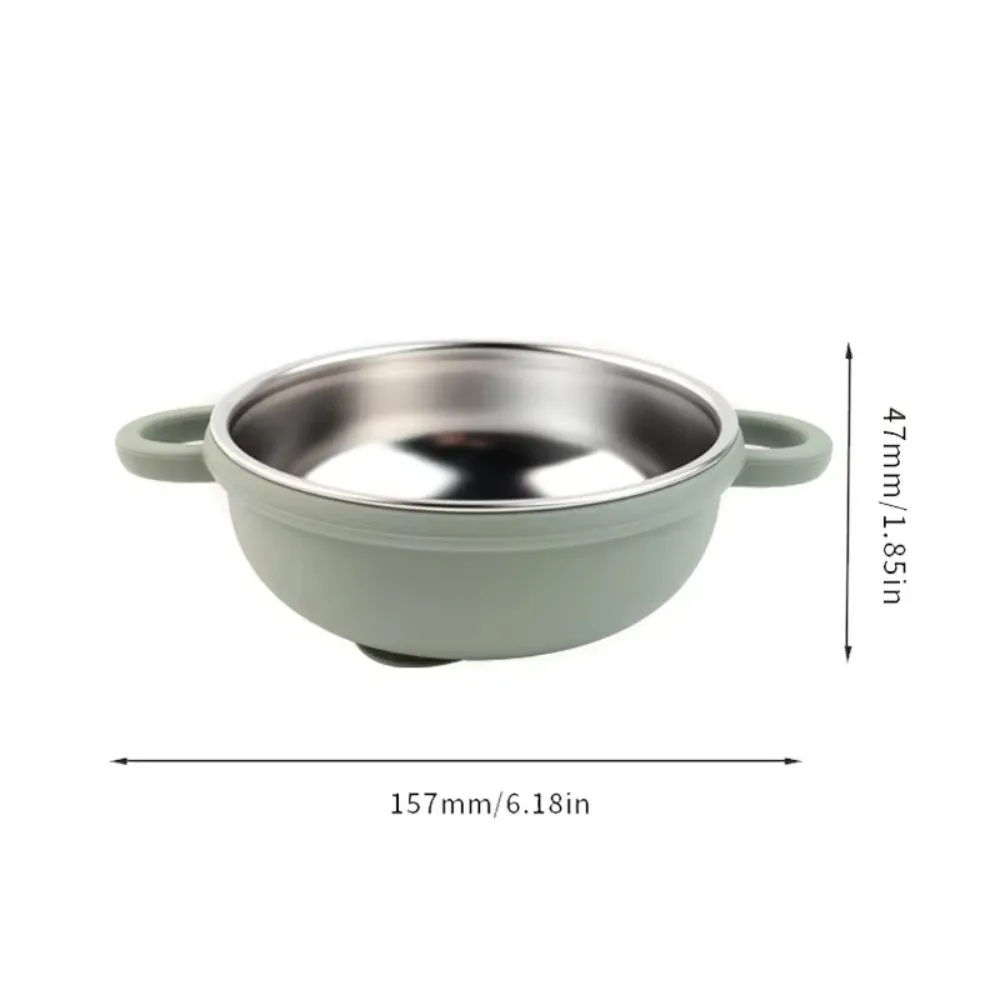 304 ステンレス鋼ベビー給餌ボウルお手入れが簡単なシリコーン吸引ベース子供食器耐熱分割デザイン