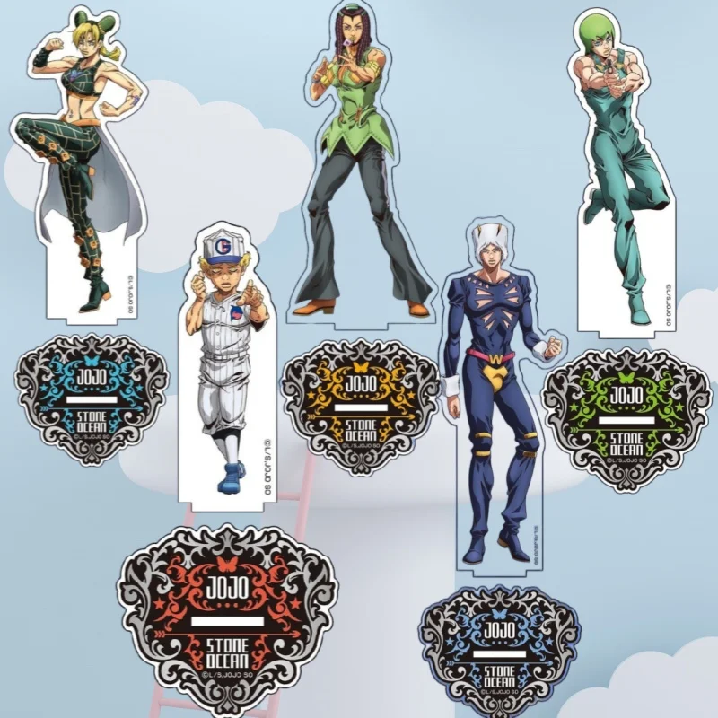 

Акриловая подставка 15 см для Steel Ball Run: Джолин Куджо, Эрумэсу Косутеро – декоративная настольная фигурка аниме-персонажей