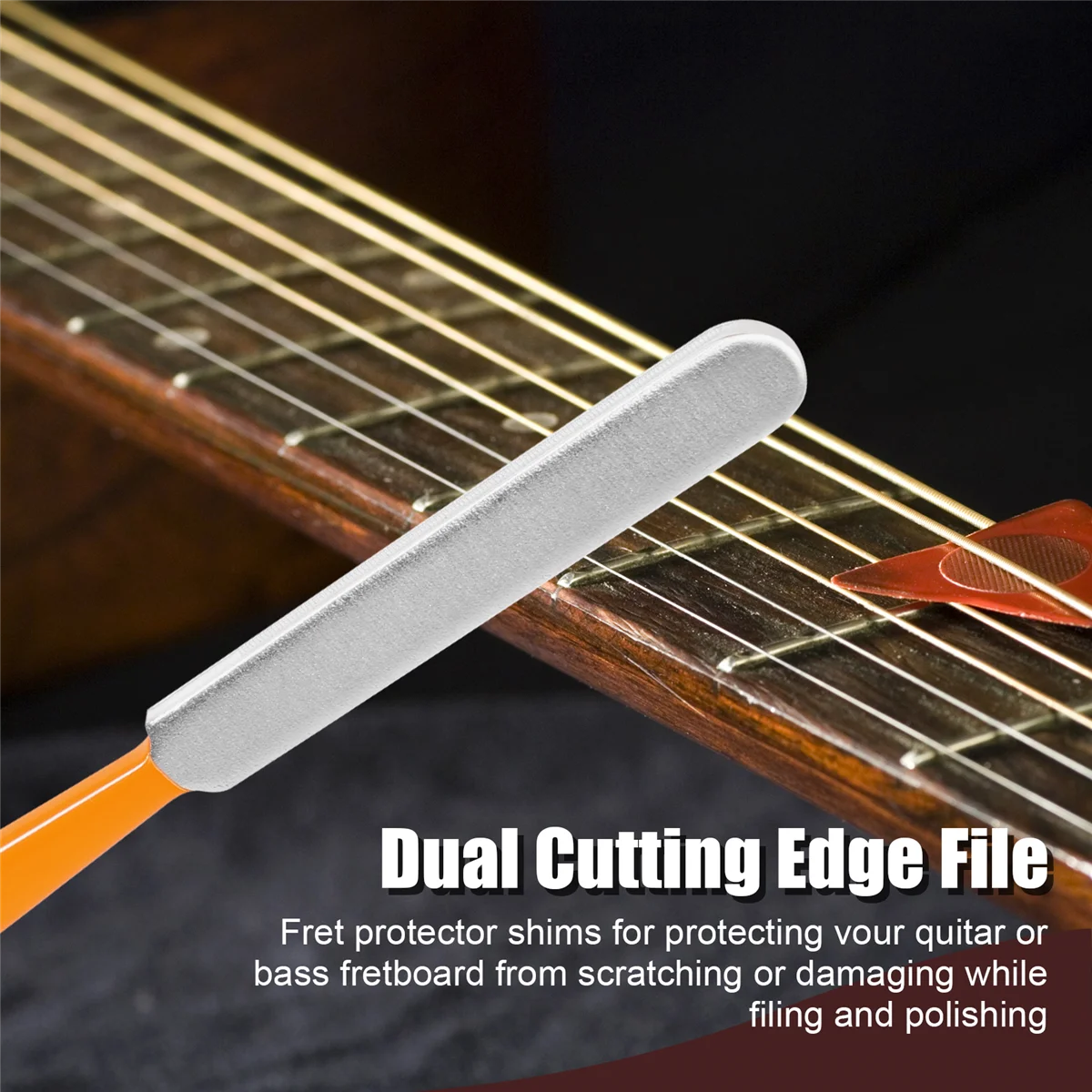 Guitar Fingerboard Luthier Tool - Guitar Fret Crowning Luthier File, Fret Leveling Beam Sanding Leveler Beam and Fingerboard Gua