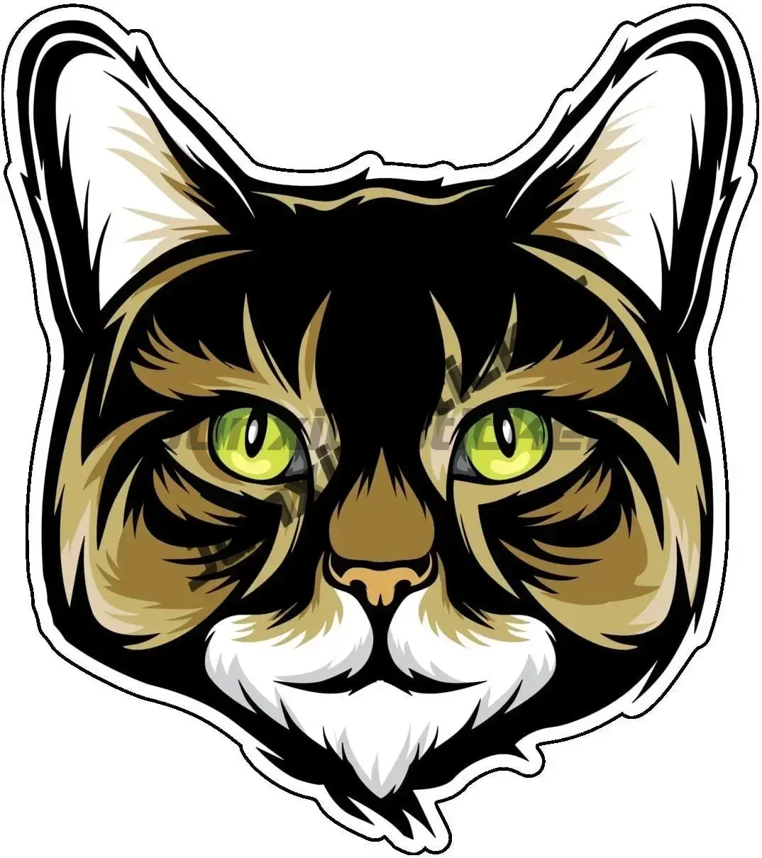 Cute Maine Coon Cat Stickers Halloween Pumpkin Hidden In Black Cute Meow KITTIES PAW Pet for Laptops Windows Cars Trucks Walls