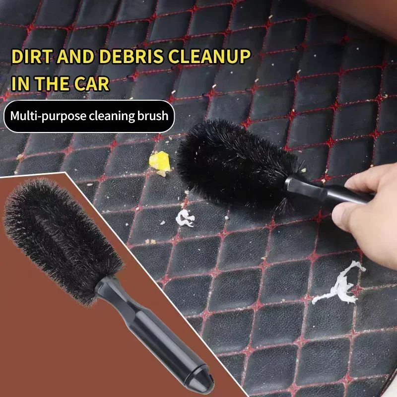 1PCS Multifunction Wheel Brush Automotive Rim Detailing Brush Soft Bristle Car Truck Motor Grille Wheel Wash Brush Cleaning Tool