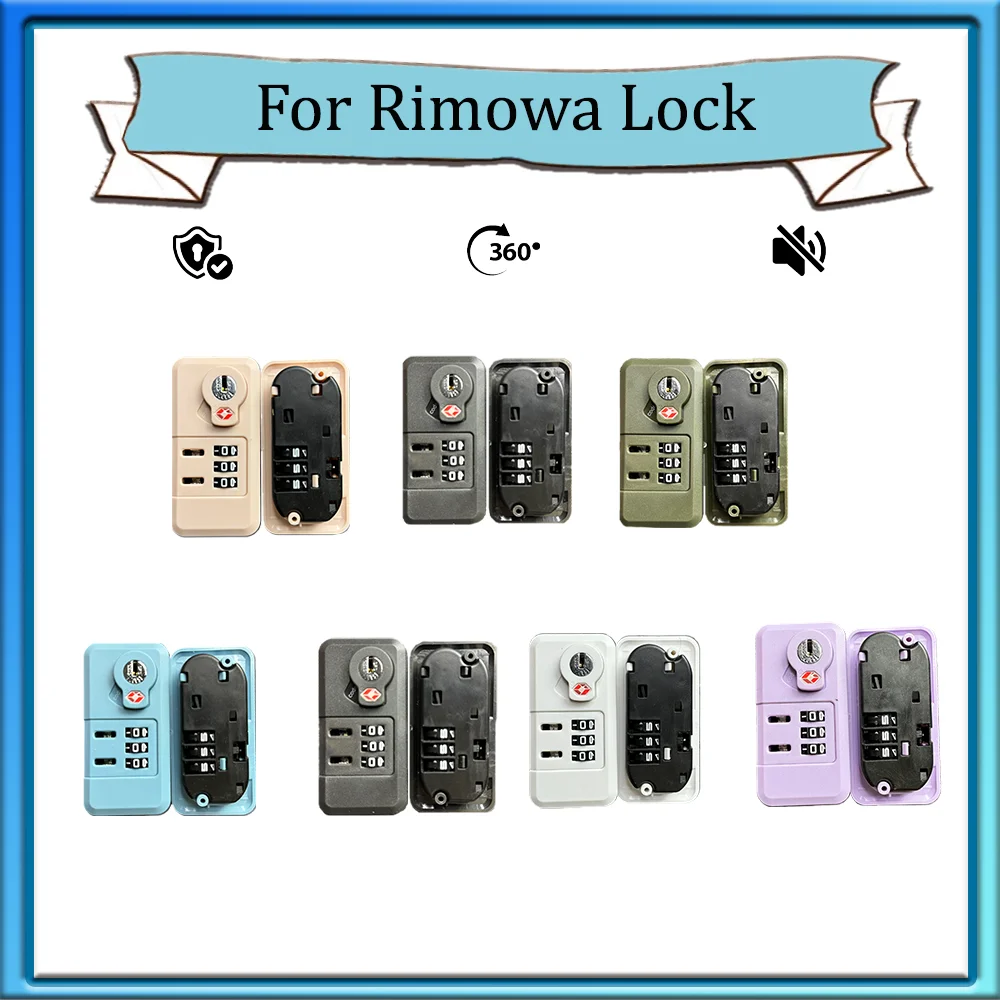 For Rimowa Essential006 code lock domestic box replacement 006 code lock color complete Travel Accessories PAssword Lock