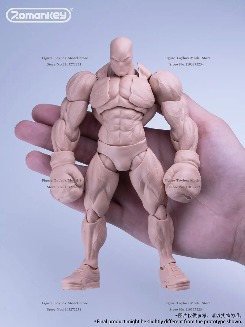 Romankey x cow ums003 1/12 grande cara muscular corpo super flexível 18cm de altura modelo brinquedos para 6 "figura ação cosplay coleção