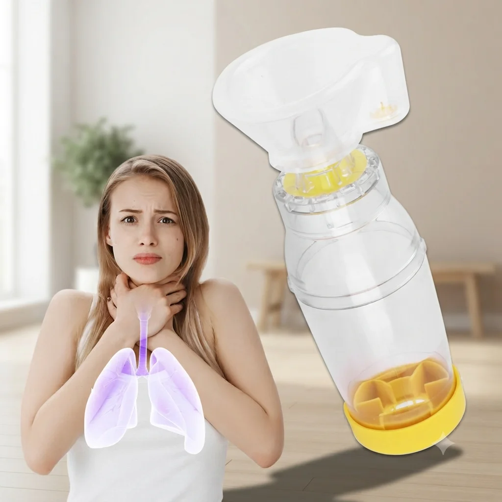 Automizer Asthma Spacer 300ml Inhaler Spacer  Adult Child Pet Mist StorageTank Compressor Aerosol Cabin Nebulizer Tank with Mask