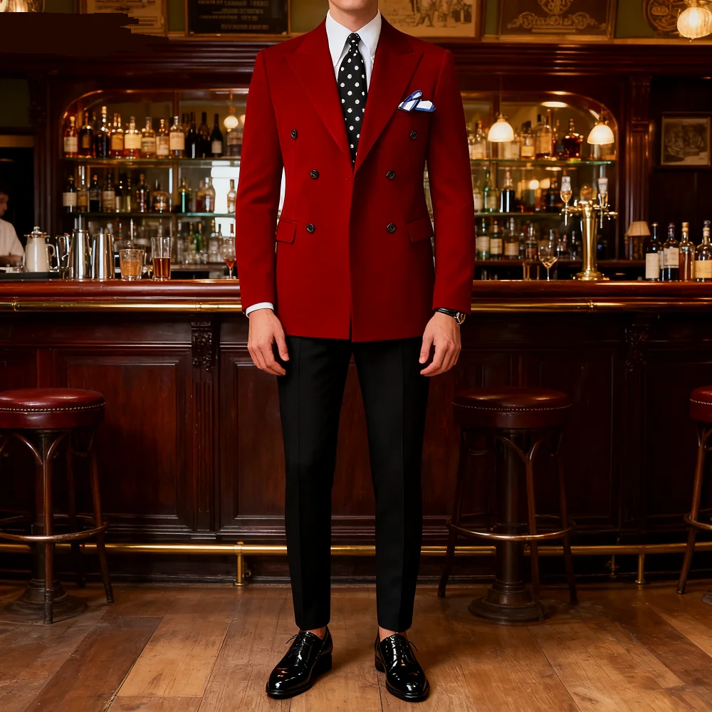 

Purple Men's Double Breasted Wedding Blazer Peak Lapel Suit Jacket Business Party Prom Top Coat