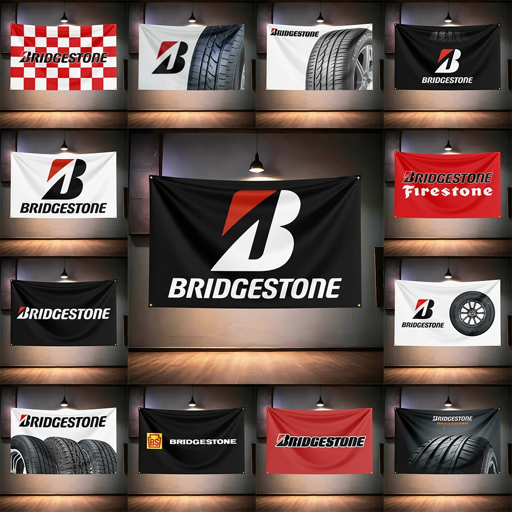 Auto Repair Shop Banners - Opony Bridgestone Flaga Do Garażu Warsztatu