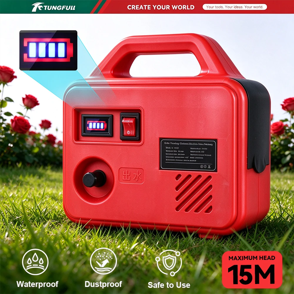 Portable Electric Water Sprayer Lawn Sprinkler  Cordless Water Pump Garden Watering Tools For Makita Battery Pin