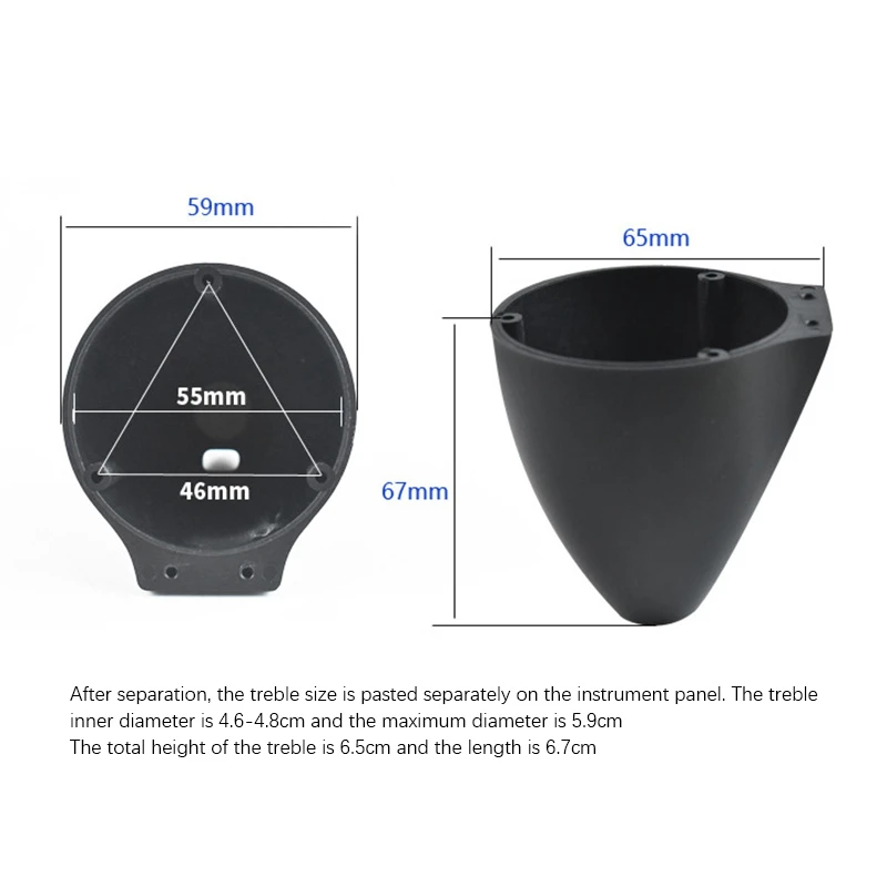 3.5 Inch Car Midrange Speaker Base Car Horn Modified 3-Way Speaker Bracket Car 3-Way Frequency Mold Bracket