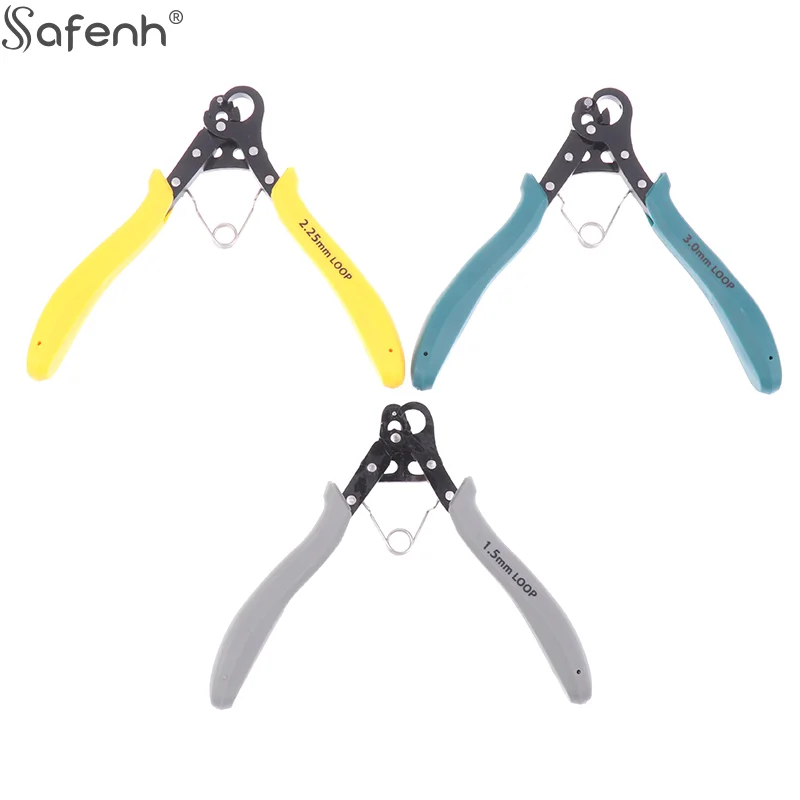 1.5/2.25/3 مللي متر سلك المتداول ذو طيات مجموعة ل سلك لف الانحناء إصلاح صنع المجوهرات أداة كماشة بأنف مستديرة لتغليف حلقة الأسلاك