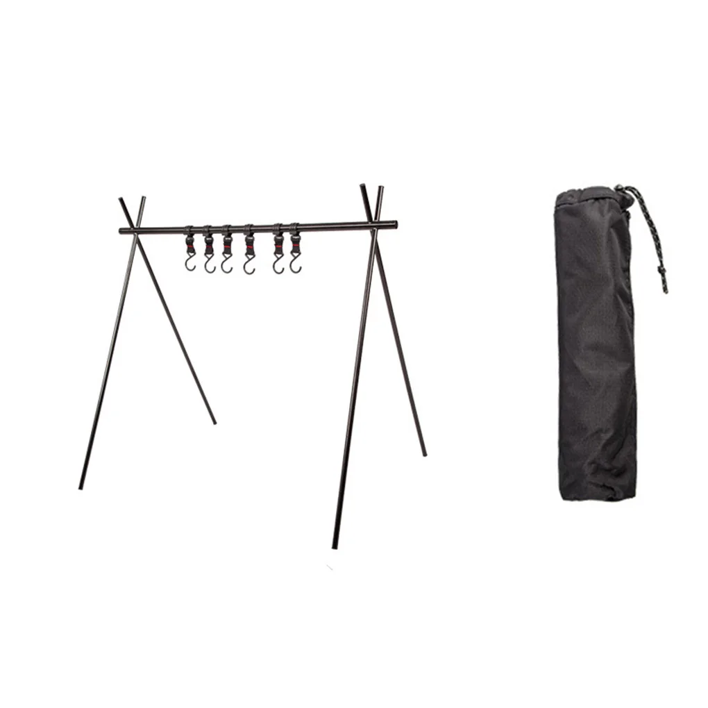 

Складная подставка для пикника из легкого алюминиевого сплава для кемпинга, уличная вешалка для одежды и инструментов