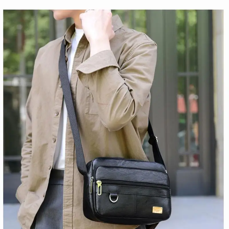 

Men Canvas Shoulder Bags Casual Tote Travel Men's Solid Joker Crossbody Bag Luxury Messenger Bags Fashion High Quality Handbag