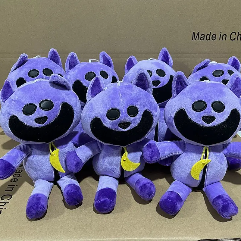 Creepy Smiling Animal Plush Doll Orange Big Mouth Dog Stuffed Toy Weird Trendy Desktop Ornament Unique Collectible Gift view 3