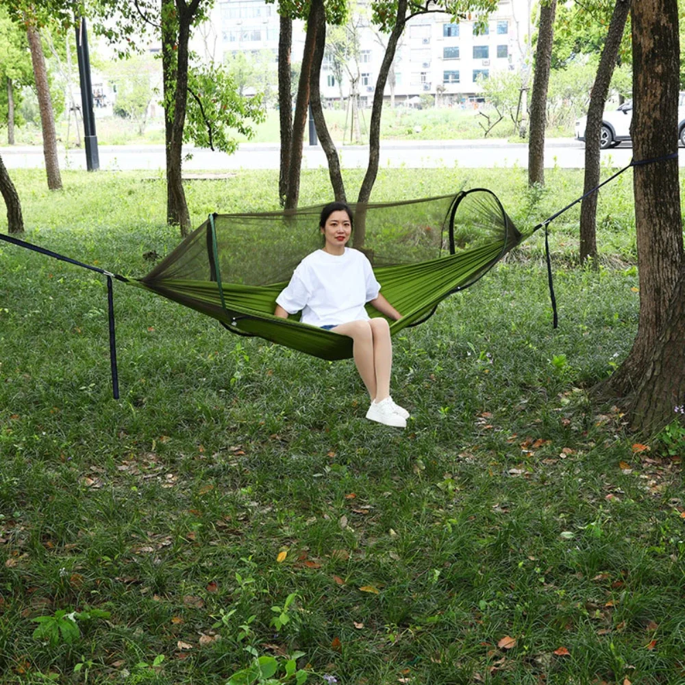 Mosquito Resistant Hammock Portable Hammock Tent Quick Opening Fully Automatic Strong Load-bearing Capacity Tear Resistance Tent