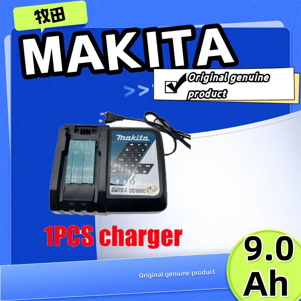 

Makita 18V 9.0Ah High-Capacity Rechargeable Battery – Compatible with BL1860/BL1860B Tools