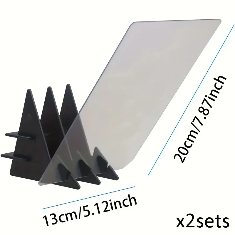 2pcs Transparent Drawing Board with Stand - 19.99cm Projection Screen,Tracing Light Box for Sketching Painting Art Craft