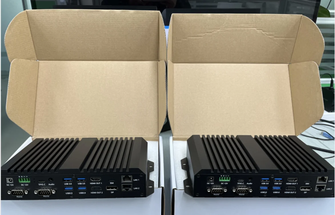 Fanless RK3588 Box Android 12 8GB Ram + 32GB Rom 2* Output Industriële 8K Mediaspeler Box