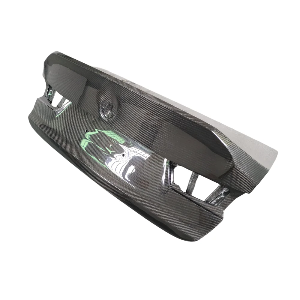 Car Customization Kit for BMW M3 G80 Upgrade, C-style Dry Carbon Fiber Rear Trunk Lid Body Kit Perfectly Fits Car Body