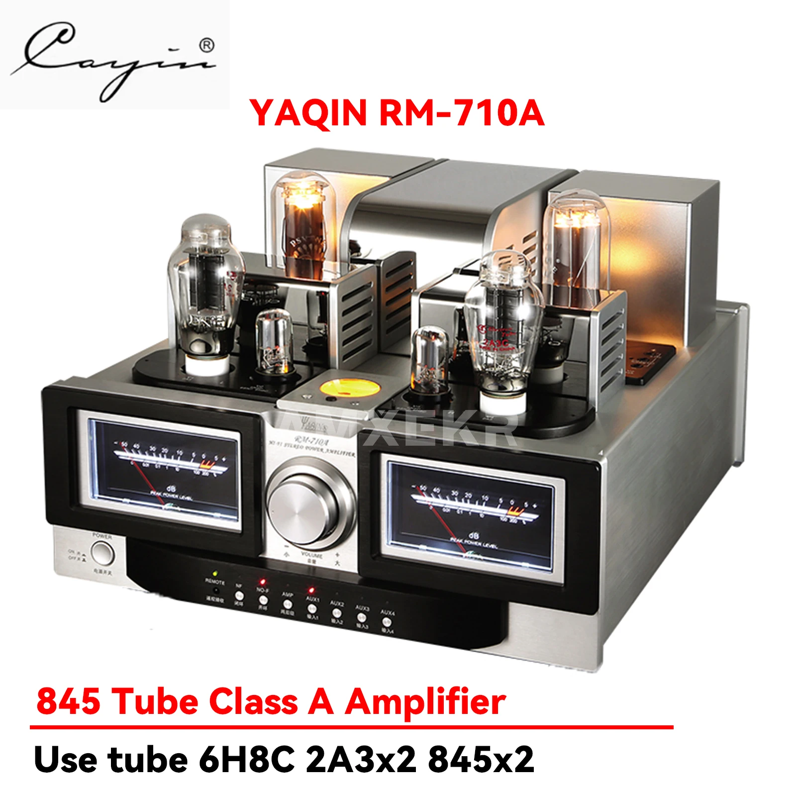 YAQIN RM-710A Tube Amplifier Tube Power Amplifier 845 Vacuum Tube Class A 26W*2 Single-ended Audio Power Amplifier