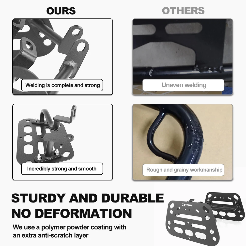 Moto Bisaccia Barre di Supporto Staffe di Montaggio Pannier Rack Per Ducati Diavel 1200 2011 2012 2013 2014 2015 2016 2017 2018