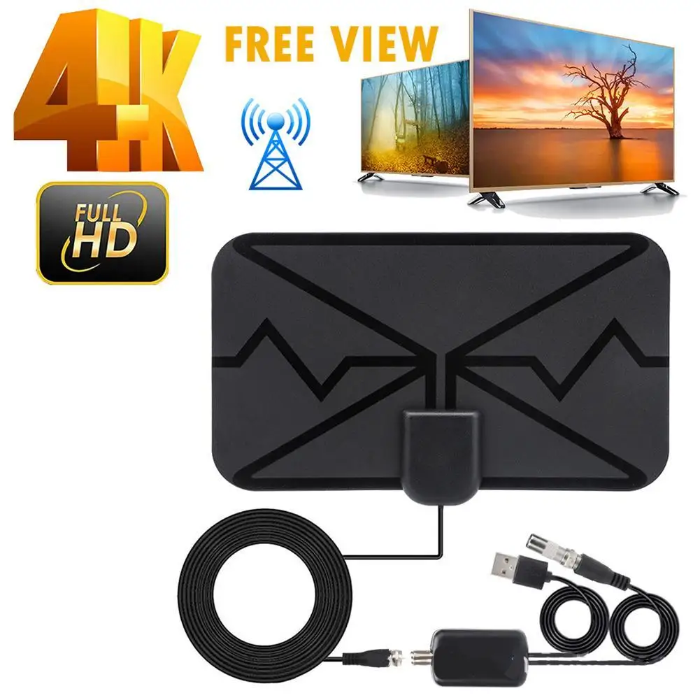 Indoor Digital TV Antenna New 4K DVB-T/T2 DVBT2 Cable TV Antena High-range Digital TV Free TV Antenna  HD HDTV Antena