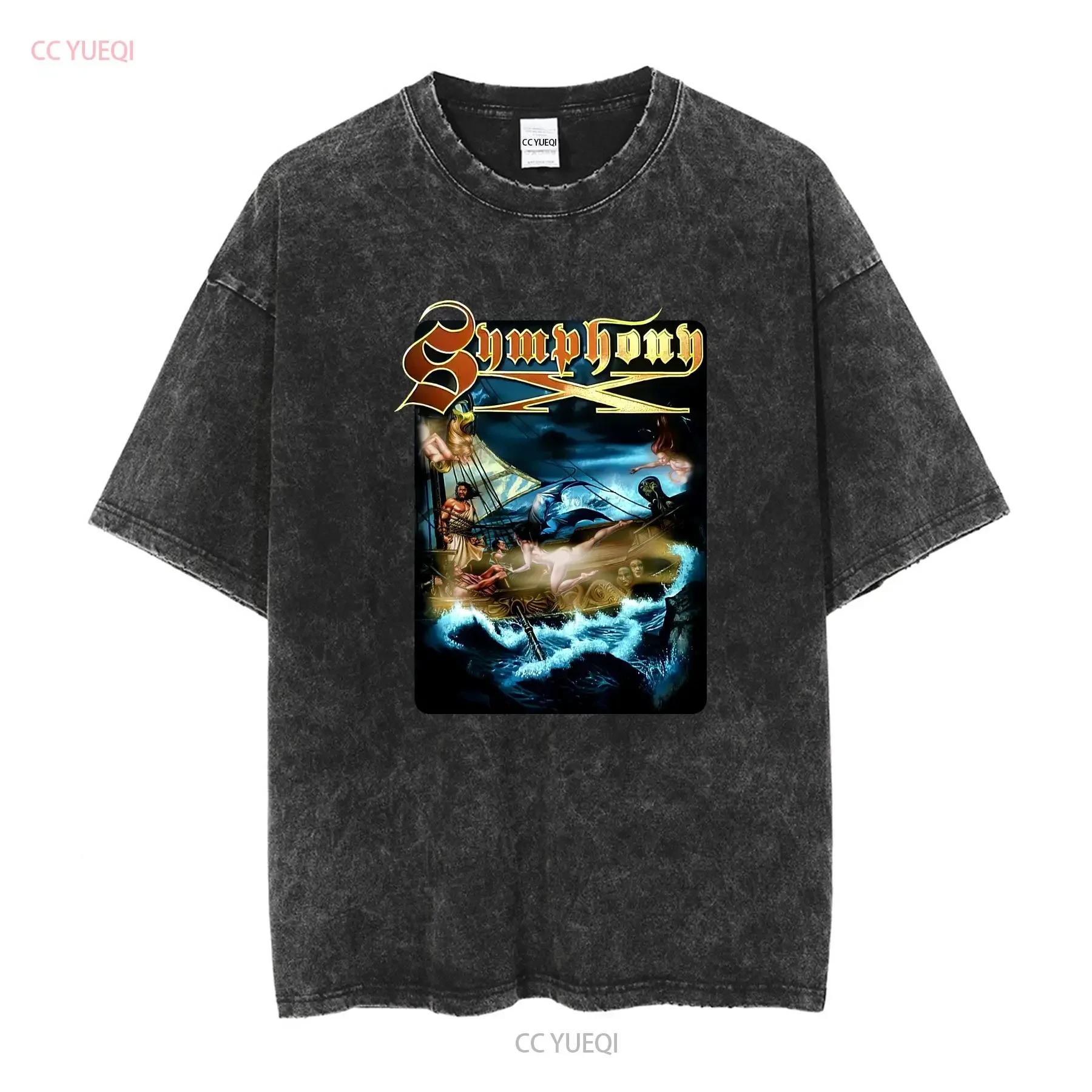 Hot Symphony X Band For Fans Cotton Black Full Size T Shirt All Color vintage Washed Stylish fashion Comfortable vintage