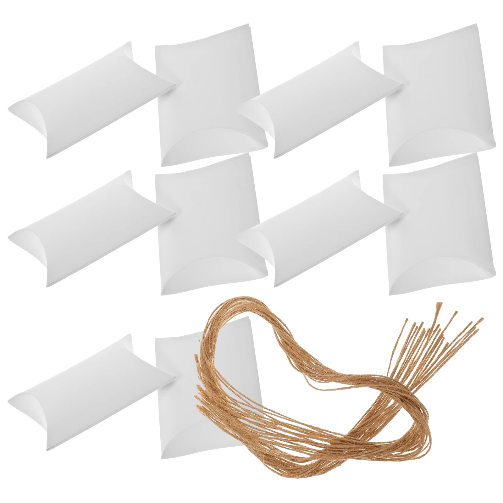 

120 Pcs Kraft Paper Box Party Favor Candy Bag Gift Container Krafts White Cardboard