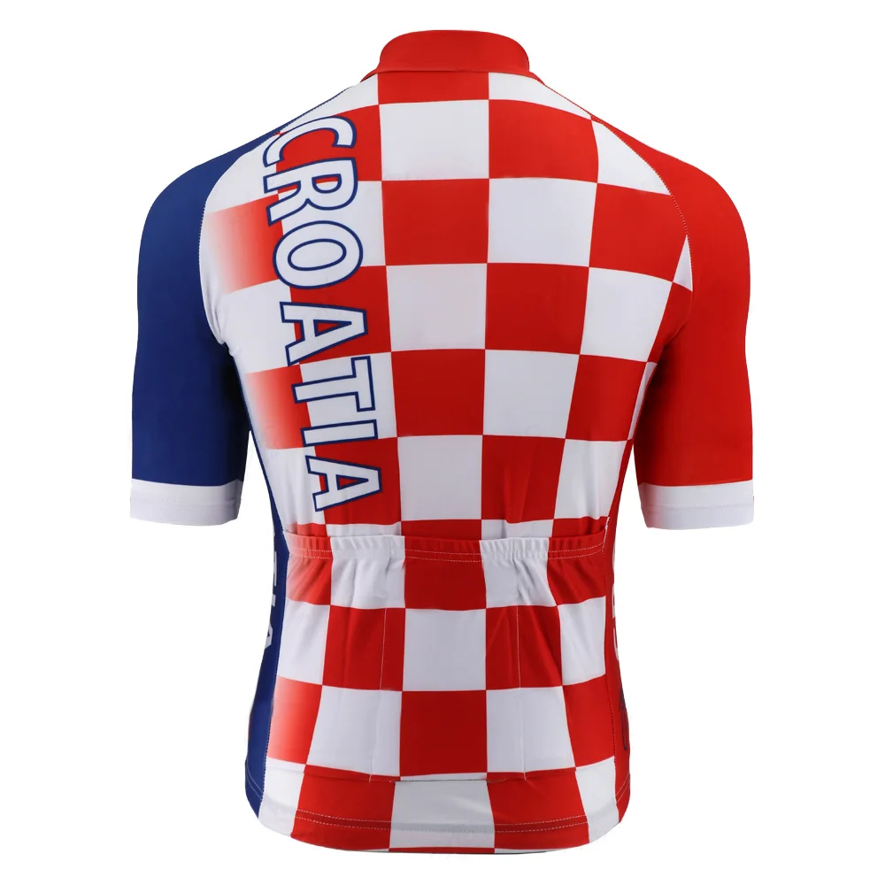 Croatia Cycling Jersey Shirt, Mountain Bike Clothes, MTB Road Wear, Sports Downhill Motocross Bicycle Top, National Red Flag
