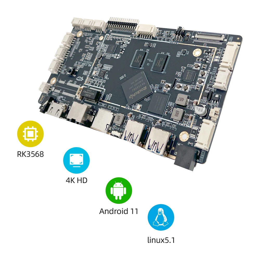 Android 11 OS rockchip rk3568 board 4K HD online digital motherboards of intelligent smart vending machine