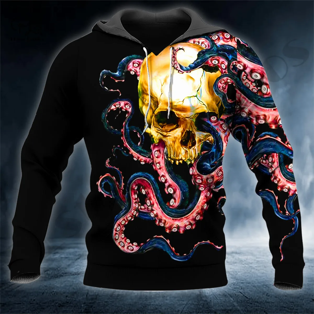 

PLstar Cosmos Newest 3D Print Octopus Tentacle Skull Gift Harajuku Streetwear Casual Unique Unisex Hoodies/Sweatshirt/Zip Q-1