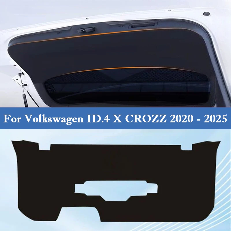 

Для Volkswagen ID.4 X CROZZ 2020-2025 багажник автомобиля, противоударная накладка на заднюю дверь, защитная наклейка, вкладыш для багажника, аксессуары для интерьера