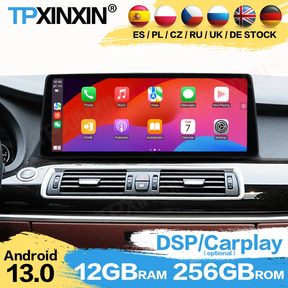 

LHD RHD Car Radio Stereo Receiver Android Auto For BMW 5 Series GT 2010~2017 GPS Navigation Voice Screen Auto Player Head Unit