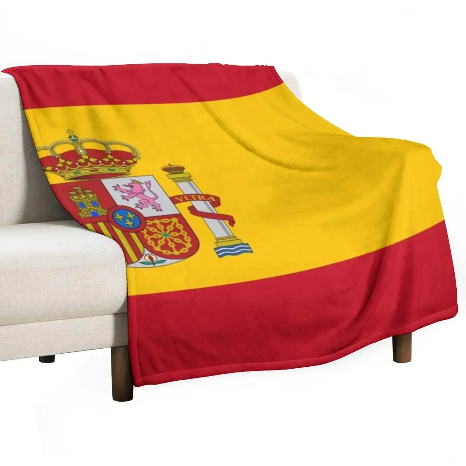 

Spanish flag Throw Blanket Blankets Sofas Of Decoration Personalized Gift Soft Big wednesday Blankets