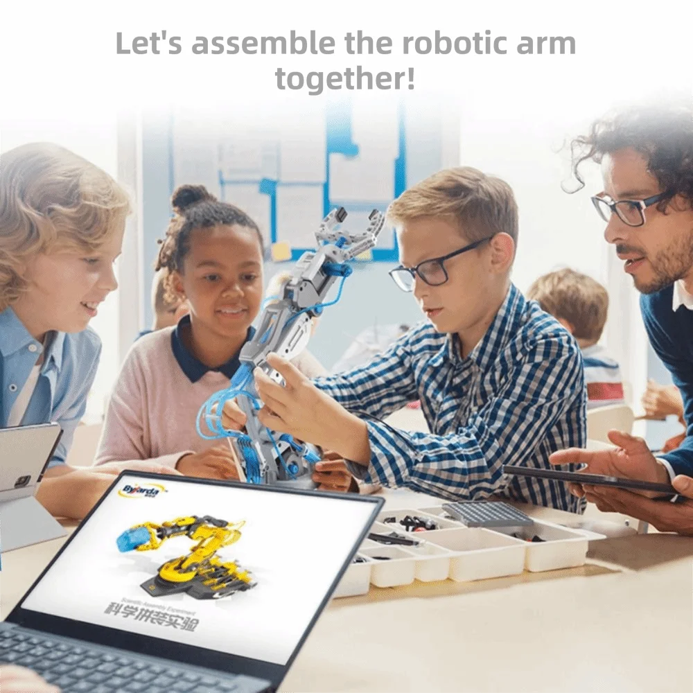 

DIY Assembled Hydraulic Mechanical Arm Hydraulic System Mechanical Design Science Experiment Set Puzzle 3IN1 Model Kit