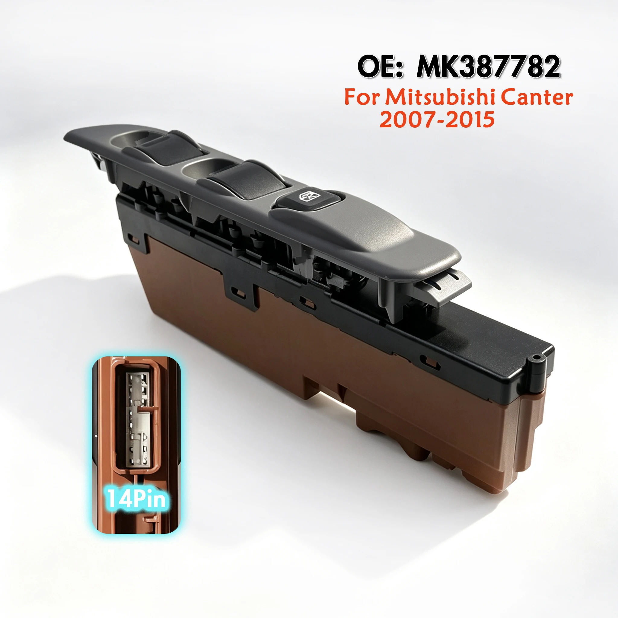 MK387782 MK421112 For Mitsubishi Canter FUSO 2007-2015,Driver Side Electric Master Power Window Switch Lifter Control Button