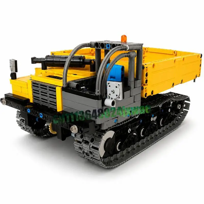 891PCS Mechanical Tracked Dumper Engineering Transport Vehicle Custom Building Blocks DIY Assembly Educational Collection Gifts