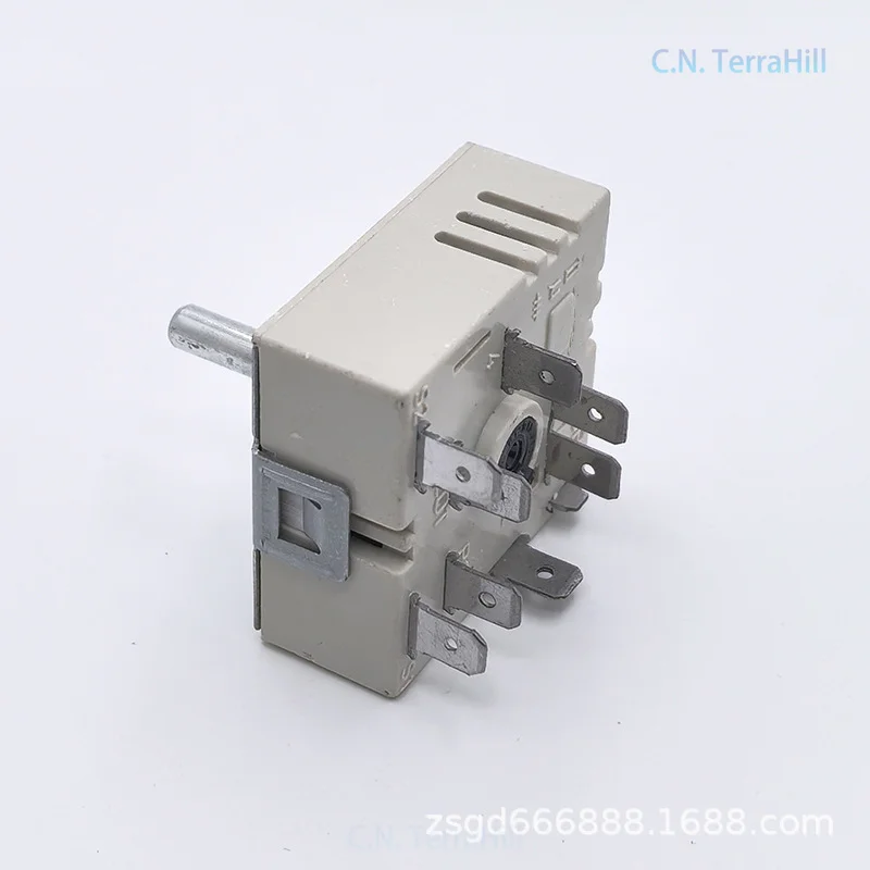 Industrial Single-Circuit Energy Regulator Knob for Cooktop Stove, 50.57021.010, 16A 250V