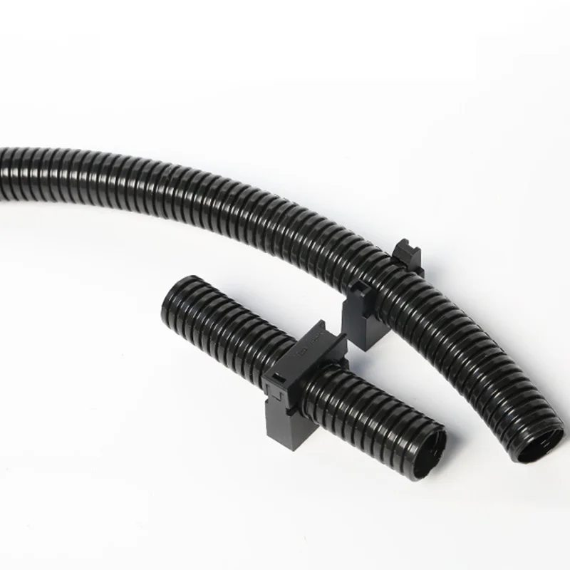 10 Buah Braket Pemasangan Selang Plastik Nilon Pipa Bergelombang Pipa Air Panduan Kabel Dudukan Aksesori Pengencang Pipa Bergelombang