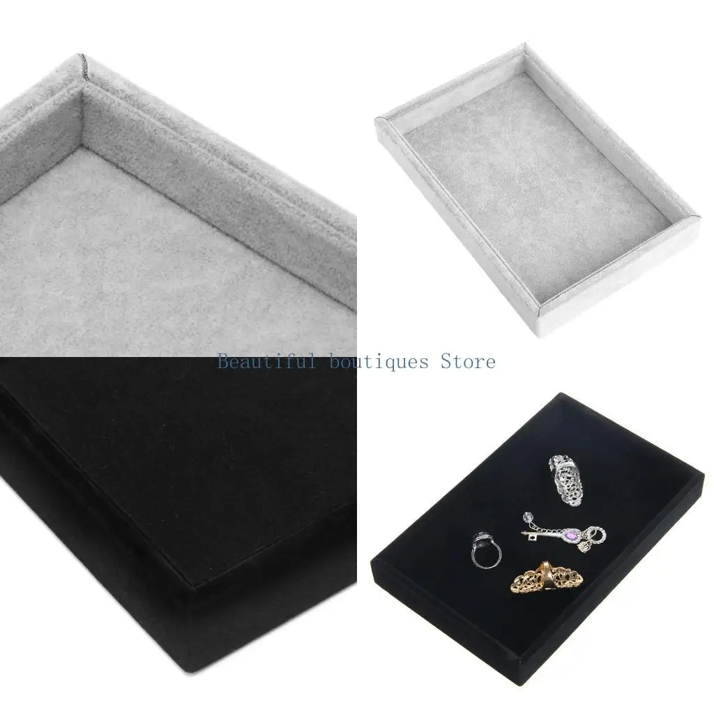 

U4LF Stackable Jewelry Trays Inserts Catch All Jewelry Display Tray for Case