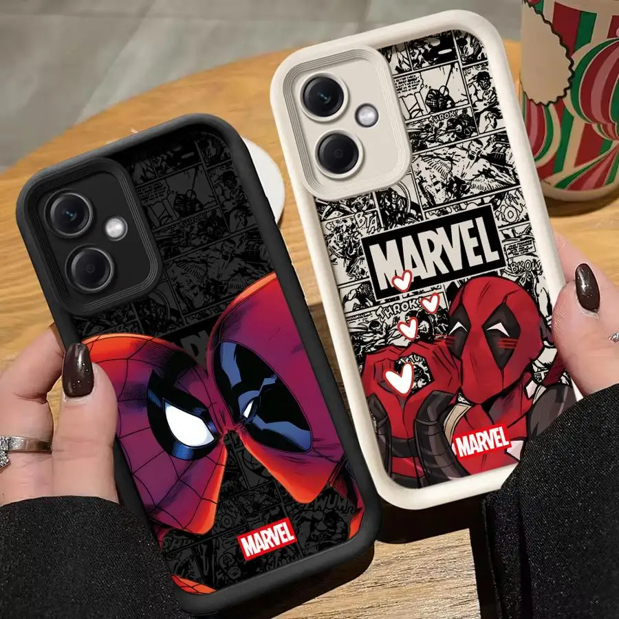 

Marvel Deadpool Spider-Man Case for Redmi A3X 12 A2+ A1 Plus 14C 12C 13 A3 A4 13C Soft Cover