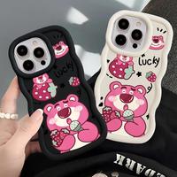 Disney Strawberry Bear Soft Cover Case for Xiaomi Redmi Note 8 9s 10s 10Lite 14 13 14 Pro Plus 9 10 11 12 Pro 