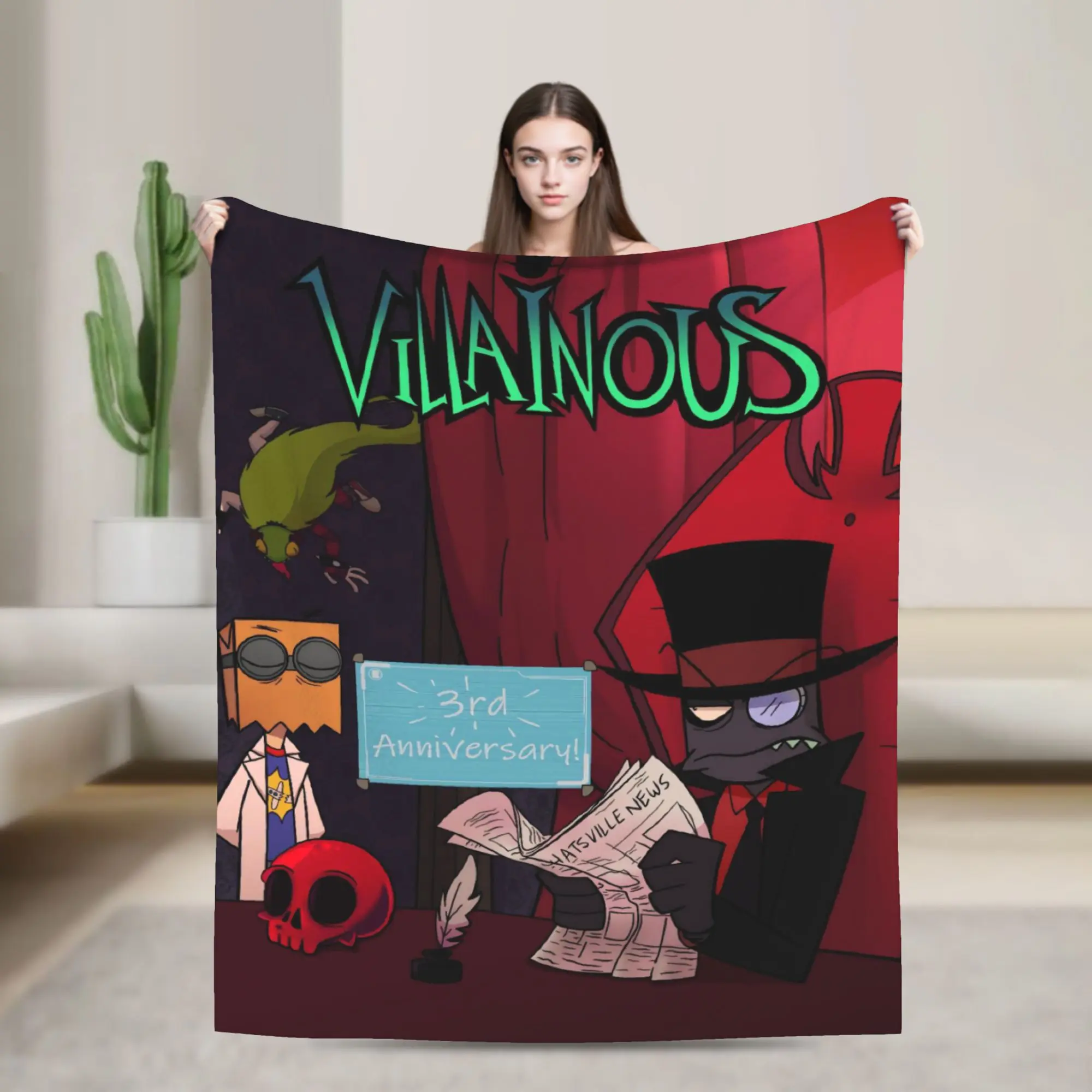 New Arrival Villainous Comdy Blanket Super Soft Fleece  Comfortable Throw Blankets Machine Washable