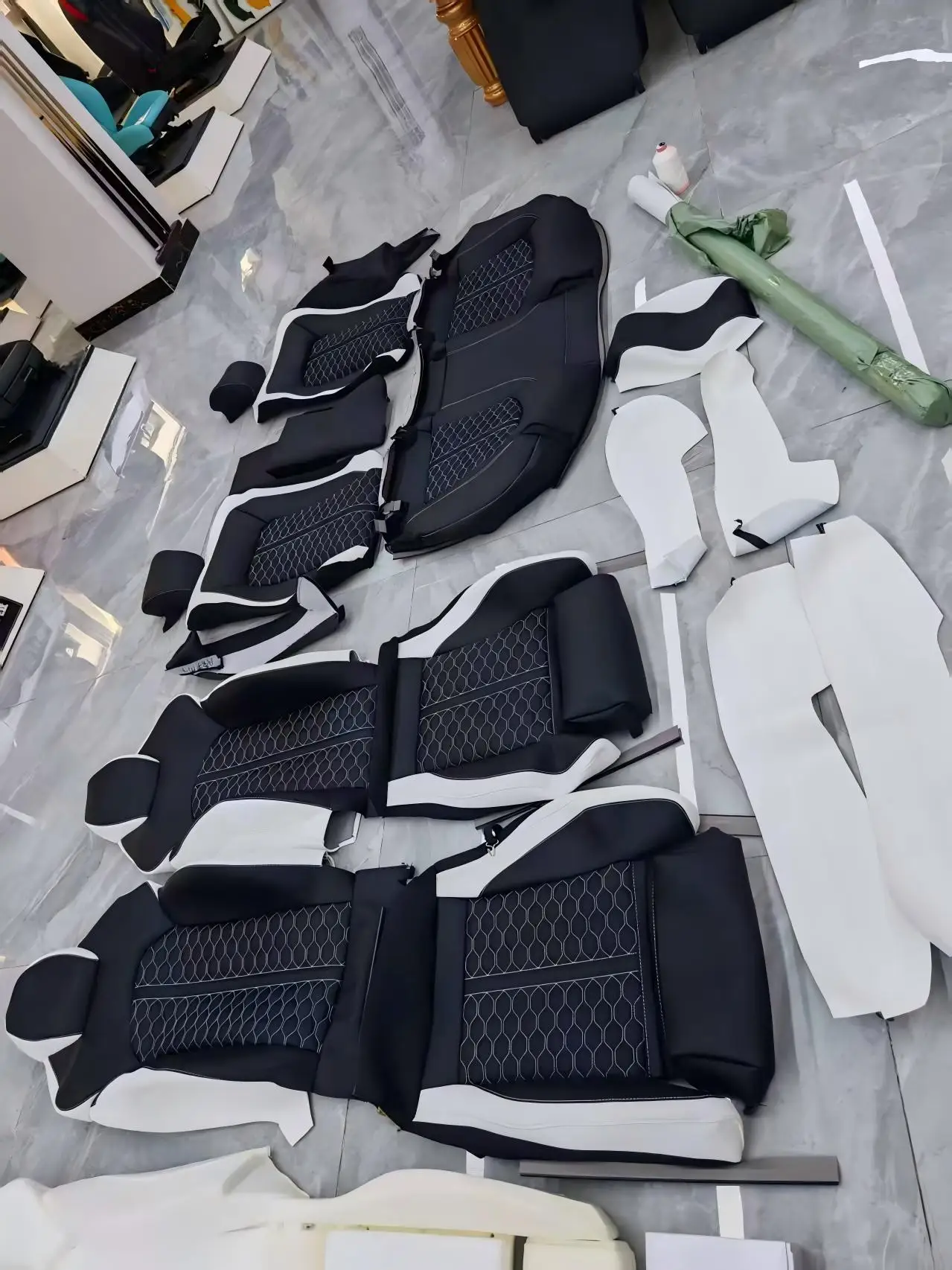 High Quality Leather RS Style Seat Cover and Foam for audi A3 A4 A5 A6 A7 A8 S3 S4 S5 S6 S7 S8 Q3 Q5 Q7