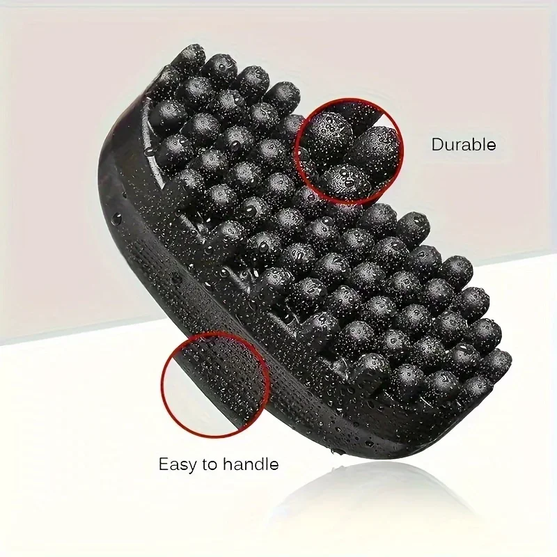 Silicone Magic Twist Hair Brush Portable Easy-Rinse Durable Unisex Hair Comb for Normal Hair-Styling Accessory for Curly Hair