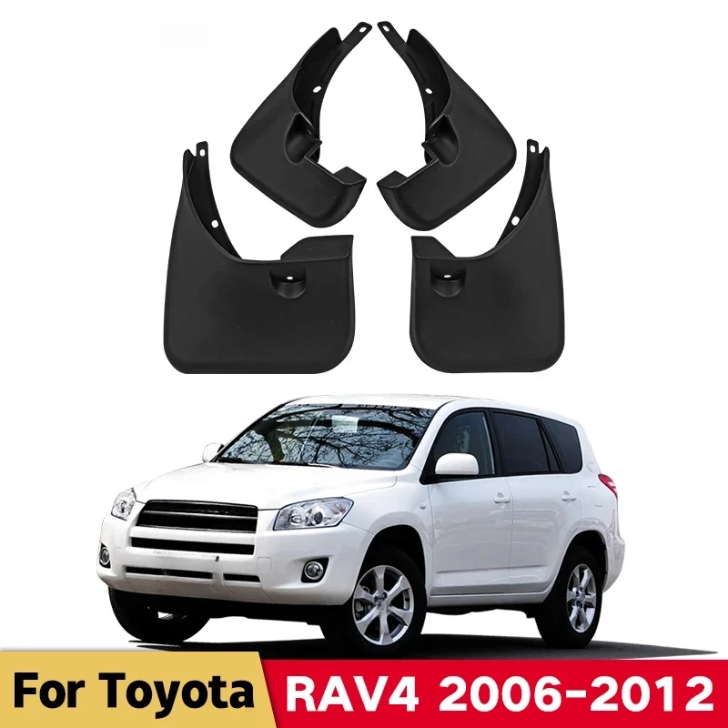 Car Fender  Mud Flaps For Toyota RAV4 2006-2012 XA30 Splash Guards MudFlaps Front Rear Mudguards  Auto Accessories