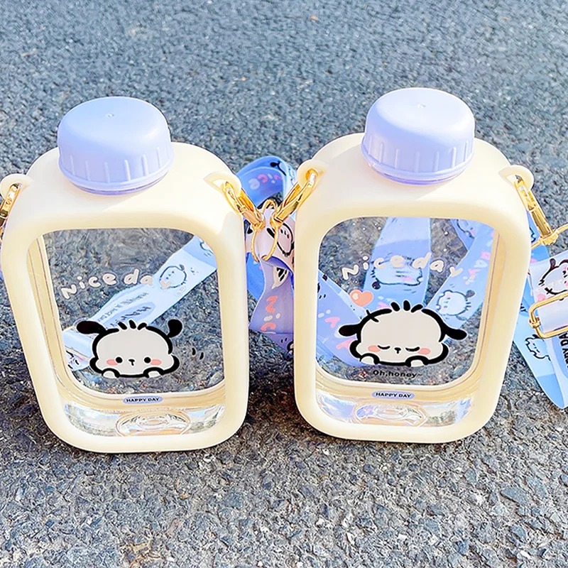 

Sanrio Kawaii Pachocco Water Cup Student Kettle Convenient Diagonal Cute Cartoon Large Capacity Anime Girl Birthday Gift New