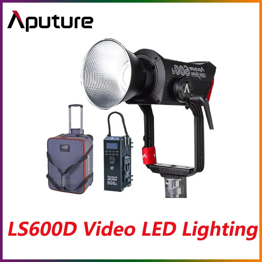 

Aputure LS600D набор для студийной видеосъемки с V-образным креплением 600 Вт 5600K регулируемый на 360 ° 8 световых эффектов портативная фотолампа LS 600D