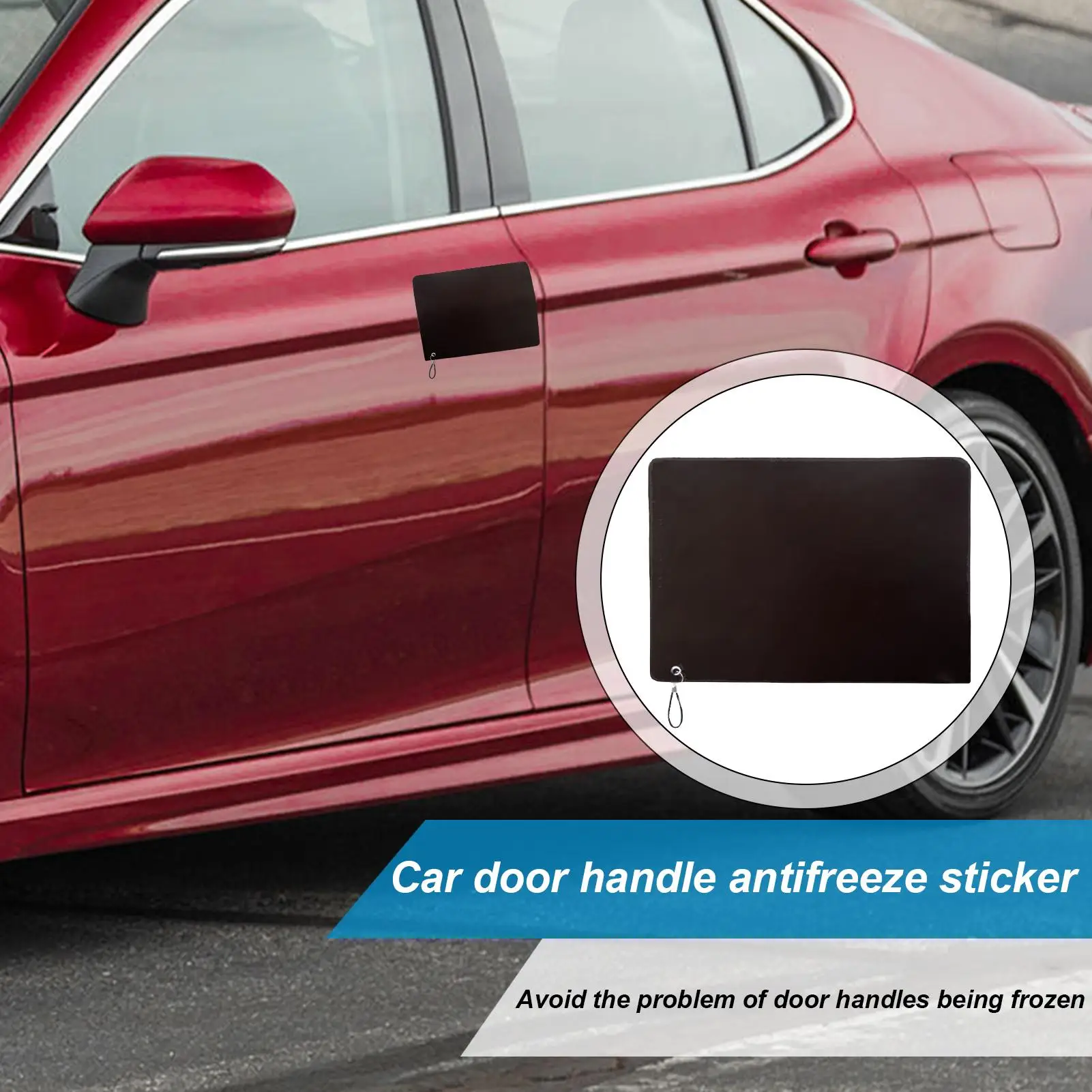 حامي مقبض باب السيارة ملصق مضاد للتجمد غطاء شتوي مضاد للثلج مقبض باب السيارة يمنع مقابض أبواب السيارة من التجميد #4