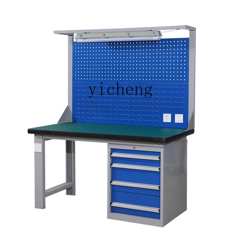 

ZF heavy duty workbench with back plate anti-static fitter table operation and maintenance stainless steel