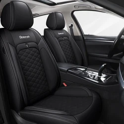 Universal Leather Car Seat Covers for Nissan Qashqai j10 Almera n16 Note X-trail t31 Patrol y61 Juke Leaf Teana Auto Accessories
